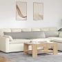 Sofa Pagalvės 2 pcs Šviesiai pilka 200 x 40 cm audinys