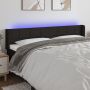 Galvūgalis su LED, juodos spalvos, 163x16x78/88cm, audinys