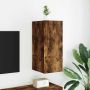 Sieninė TV spintelė su LED lemputėmis, dūminė, 30,5x35x70cm
