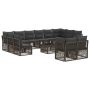Sodo Sofų Rinkinys 13 pcs Pilka poliratanas