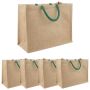 Džiuto piniginės 5 pcs Natūrali ir žalia 42 x 33 x 19 cm