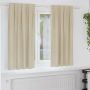 Užtemdymo užuolaidos 2 pcs Kreminė 140 x 175 cm Aksomas
