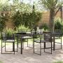 Sodo valgomojo komplektas 5 pcs Juoda