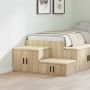 Oppbevaringsskap 2 pcs Sonoma ąžuolas 127 x 41 x 40 cm