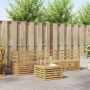 Lauko sofos komplektas 5 pcs Balta Kietos akacijos mediena
