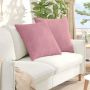 Sofa Pagalvės 2 pcs Rožinė 80 x 80 cm Kordūrinis audinys