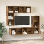 TV spintelių komplektas 4 pcs Senas medis Apdirbta mediena