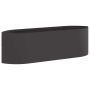 Pakelta sodo lova Juoda 140 x 40 x 40 cm Plienas