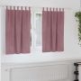 Užtemdymo užuolaidos 2 pcs Tamsiai rožinė 140 x 140 cm Aksomas