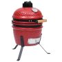 Keramikinė Kamado kepsninė-rūkykla, 56 cm, raudona spalva