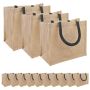Džiuto piniginės 50 pcs Natūrali ir juoda 26 x 22 x 14 cm