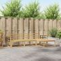 Lauko sofos komplektas 4 pcs Balta 249,5 x 162,5 x 73 cm