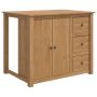 Virtuvės vežimėlis PANAMA 2 pcs Medaus vaškas 112 x 77 x 90 cm