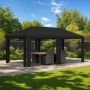 Paviljono uždanga 6 x 3 m Juoda Poliesteris 190 gsm