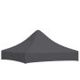 Proginės palapinės stogas, antracito spalvos, 2x2m, 270 g/m²