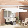 Ištraukiama markizė Balta 300 x 250 cm Poliesteris ir Metalas