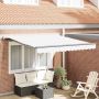 Ištraukiama markizė Balta 350 x 250 cm Audinys ir aliuminis