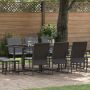 Sodo valgomojo komplektas 11 pcs Juoda Plienas
