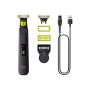 Philips barzdaskutė QP6542/15 OneBlade Pro 360, juodos spalvos