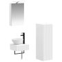 Vonios spintos komplektas 4 pcs Balta 40 x 10,5 x 60,5 cm