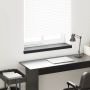 Langų palangė Juoda su medienos tekstūra 80 x 20 x 4,5 cm PVC