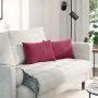 Sofa Pagalvės 2 pcs Vyno raudonumo 50 x 30 cm