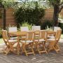 Lauko bistro kėdės 8 pcs Kreminė balta 38 x 46 x 85 cm