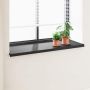 Langų palangė Juoda su medienos tekstūra 120 x 50 x 4,5 cm PVC