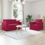 Sofos komplektas 2 pcs Vyno raudona 138 x 78 x 80 cm Aksomas
