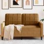 Dvivietė sofa, rudos spalvos, 120cm, aksomas