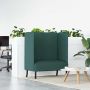Aukštos nugaros sofa 101cm Tamsiai žalia audinys