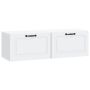Sieninė TV spintelė Balta 98 x 31 x 30 cm Apdirbta mediena