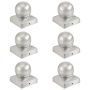 Stulpų dangteliai, 6vnt., 71x71mm, galvanizuotas metalas