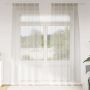 Voile Užuolaida 2 pcs Kreminė 260 x 140 cm Poliesteris