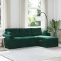 Sofa Tamsiai žalia 198 x 134 x 80 cm Aksomas