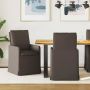 Valgomojo kėdės 2 pcs Tamsiai pilka 57 x 67 x 98 cm Linas