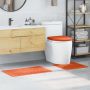 Antisklidus vonios kilimėlių rinkinys 3 pcs Oranžinė PP