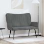 Dviejų vietų sofa Tamsiai pilka 115 x 61 x 87 cm Aksomas