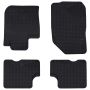 Automobilių kilimėlis 4 pcs Juoda TPE