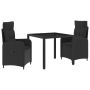 Lauko valgomojo komplektas su pagalve 3 pcs