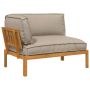 Sofos komplektas Taupe 133 x 92 x 69 cm Kietos akacijos mediena