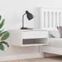 Naktinis staliukas 2 pcs Balta 50 x 32,5 x 24 cm Pušies masyvas