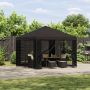 Pavėsinė 3 x 3 m Antracito Poliesteris ir plienas 190 gsm