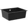 Kriauklė Juoda 530 x 460 mm 80% Kvarcas ir 20% Derva