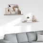 Pakabinamos lentynos, 2vnt., betono pilkos, 80x23,5x3,8cm, MDF