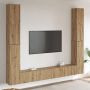 6 dalių sieninis televizoriaus spintelės komplektas Artisan Oak
