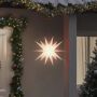 Kalėdinis šviestuvas su LED, baltos spalvos, 43cm, sulankstomas