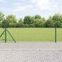 Tvora su stulpais Žalia 0,4 x 10 m Plienas ir PVC