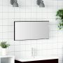 Veidrodis juoda ąžuolo 80 x 37 cm Stiklas ir inžinerinė mediena