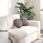 Sėdynių pagalvėlės 2 pcs Taupe Ø30 x 13 cm audinys